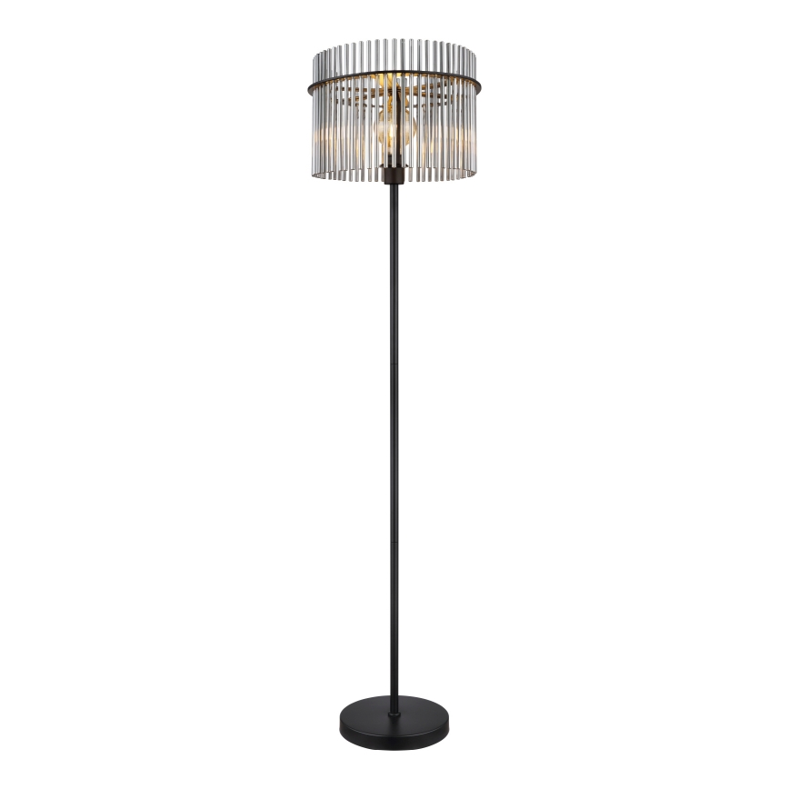 Globo - Lattialamppu 1xE27/60W/230V musta
