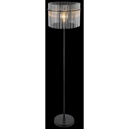 Globo - Lattialamppu 1xE27/60W/230V musta