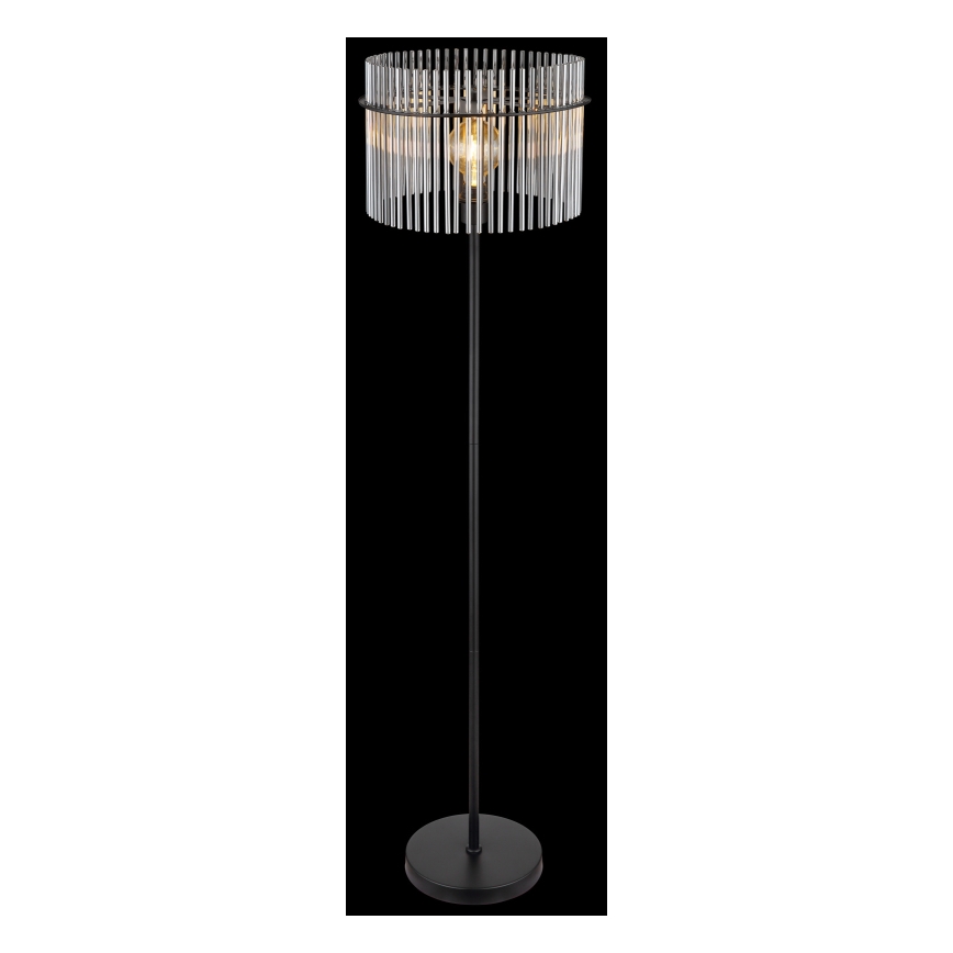 Globo - Lattialamppu 1xE27/60W/230V musta