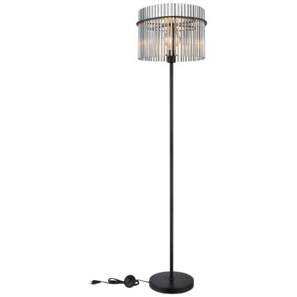 Globo - Lattialamppu 1xE27/60W/230V musta