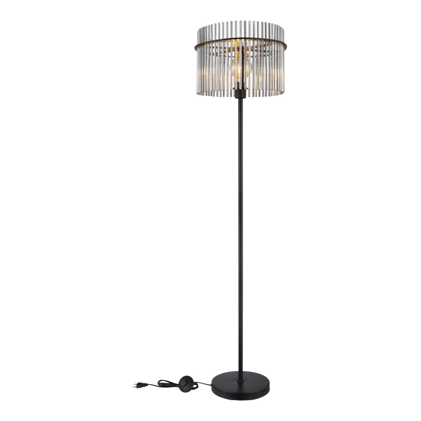 Globo - Lattialamppu 1xE27/60W/230V musta