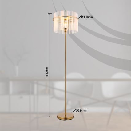 Globo - Lattialamppu 1xE27/60W/230V kulta