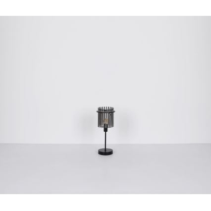Globo - Pöytävalaisin 1xE14/40W/230V halkaisija 15 cm musta