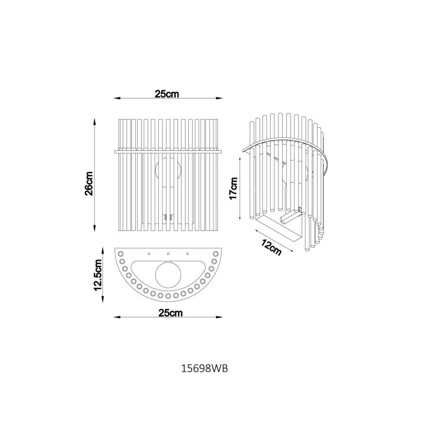 Globo - Seinävalaisin 1xE27/60W/230V