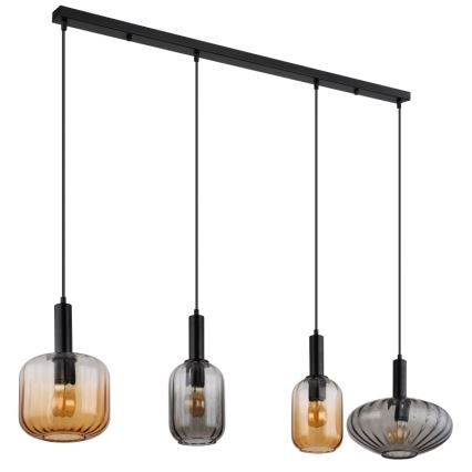 Globo - Riippuvalaisin kaapelilla 4xE27/60W/230V