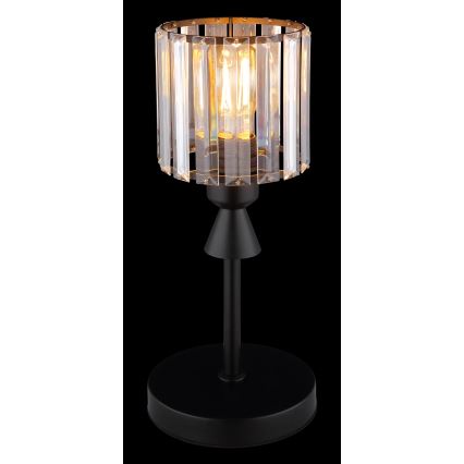Globo - Pöytävalaisin 1xE27/60W/230V halkaisija 15 cm musta