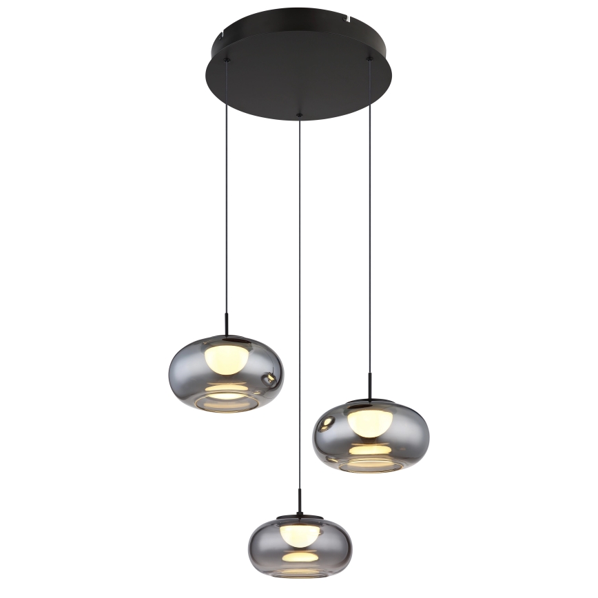 Globo - LED-kattokruunu johdossa 3xLED/6W/230V