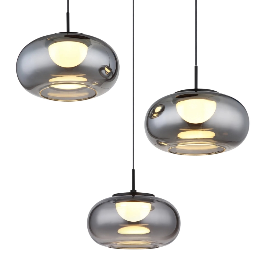 Globo - LED-kattokruunu johdossa 3xLED/6W/230V