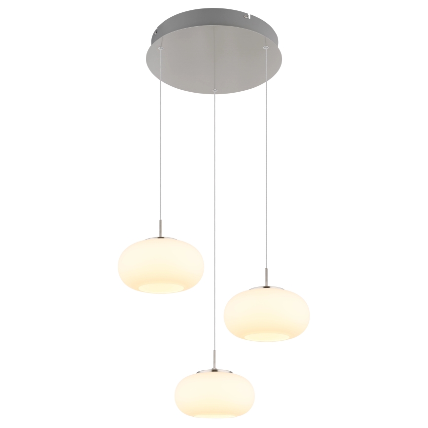 Globo - LED-kattokruunu johdossa 3xLED/6W/230V