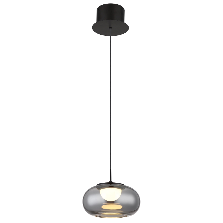 Globo - LED-kattokruunu johdossa LED/6W/230V musta
