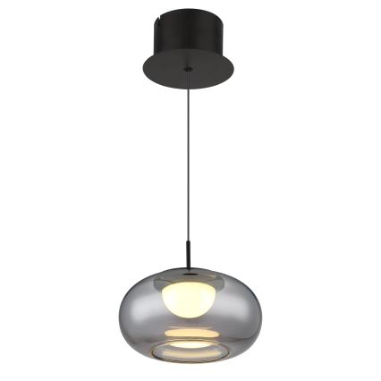 Globo - LED-kattokruunu johdossa LED/6W/230V musta