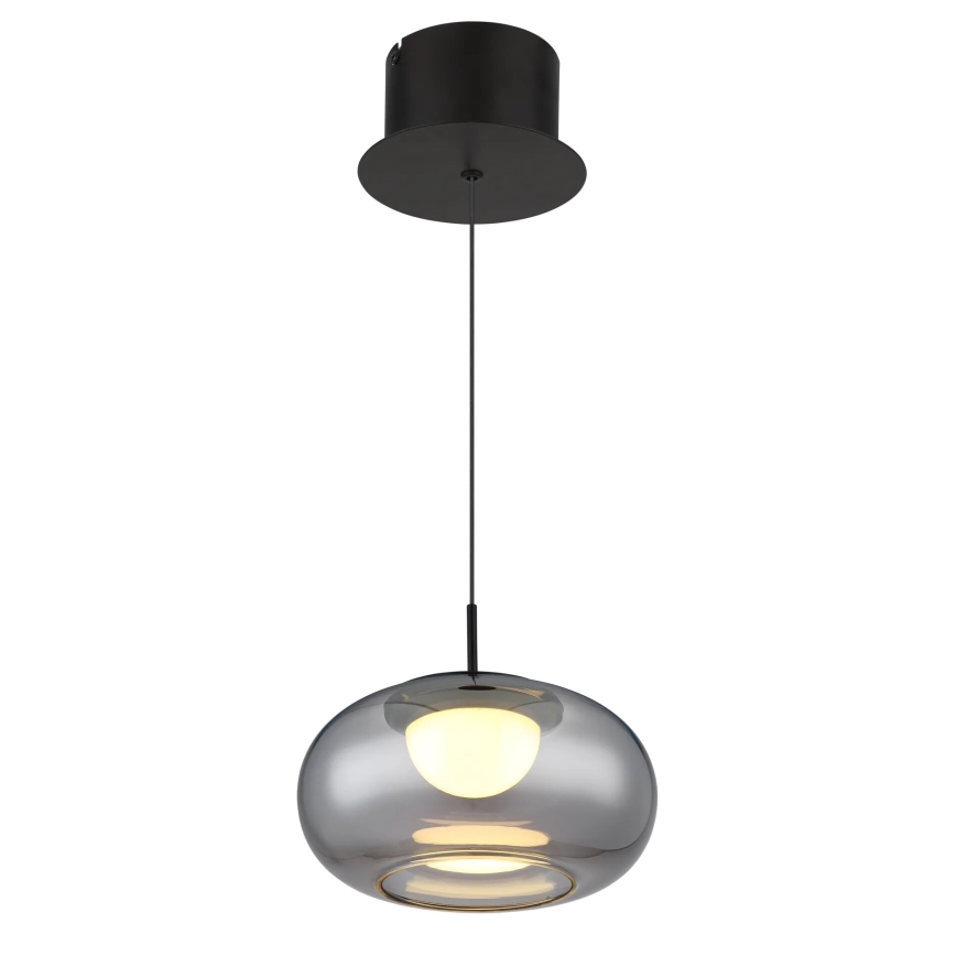 Globo - LED-kattokruunu johdossa LED/6W/230V musta