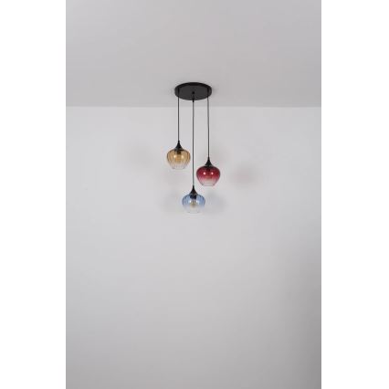 Globo - Kattokruunu johdossa 3xE27/60W/230V