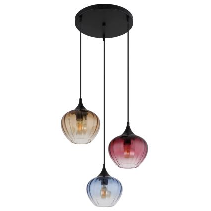 Globo - Kattokruunu johdossa 3xE27/60W/230V