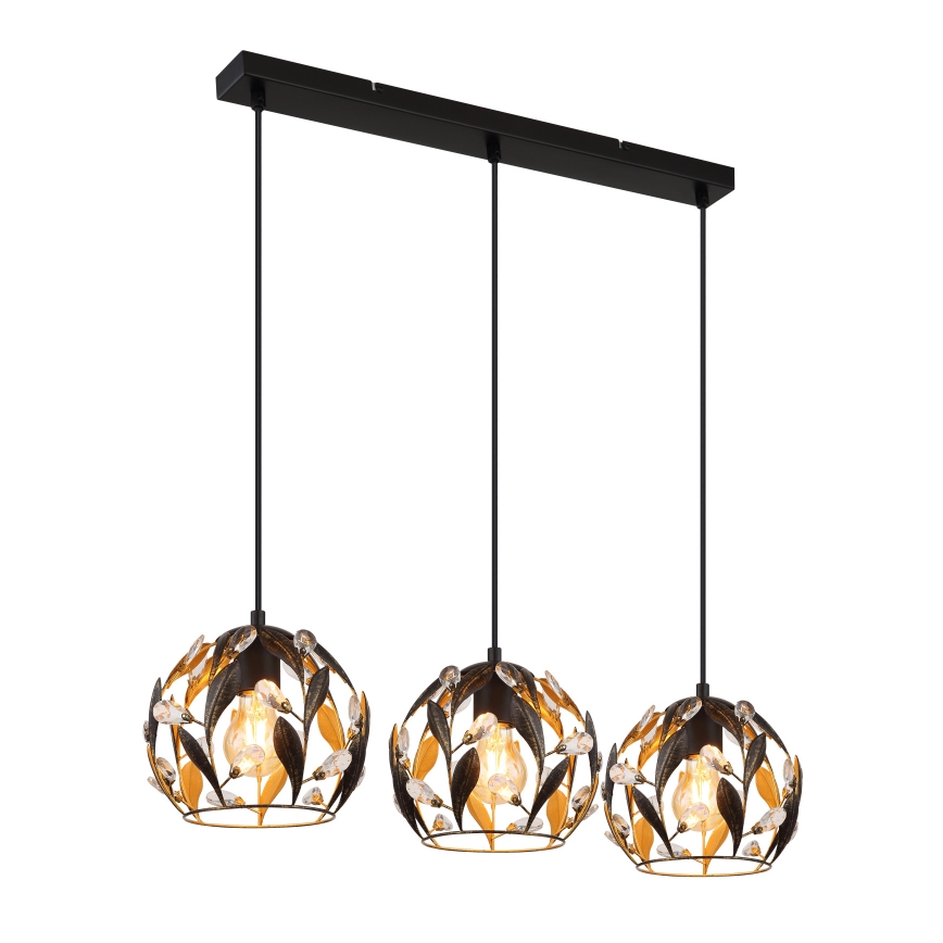 Globo - Kattokruunu johdossa 3xE27/40W/230V