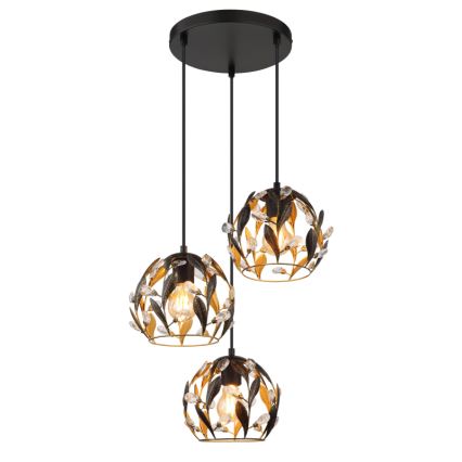 Globo - Kattokruunu johdossa 3xE27/40W/230V halkaisija 41 cm