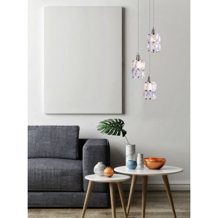 Globo - Kristallikruunu narussa 3xE14/40W/230V