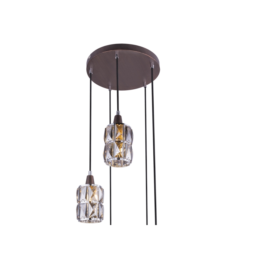 Globo - Kristallikruunu narussa 5xE14/40W/230V