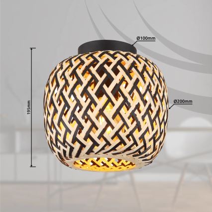 Globo 15766D - Kattovalo COLLY 1xE27/15W/230V