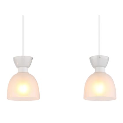 Globo - Kattokruunu johdossa 3xE14/40W/230V valkoinen