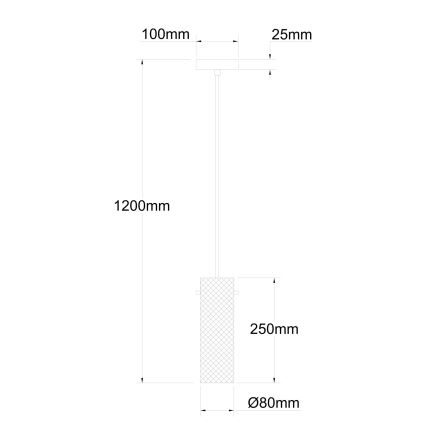 Globo - Kattokruunu johdossa 1xE14/40W/230V
