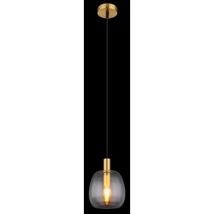 Globo - Kattokruunu johdossa 1xE14/40W/230V halkaisija 16 cm messinki