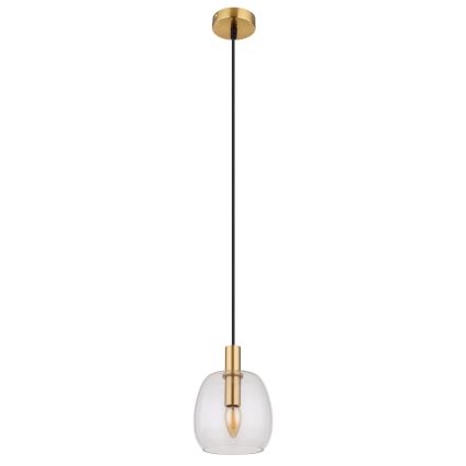 Globo - Kattokruunu johdossa 1xE14/40W/230V halkaisija 16 cm messinki