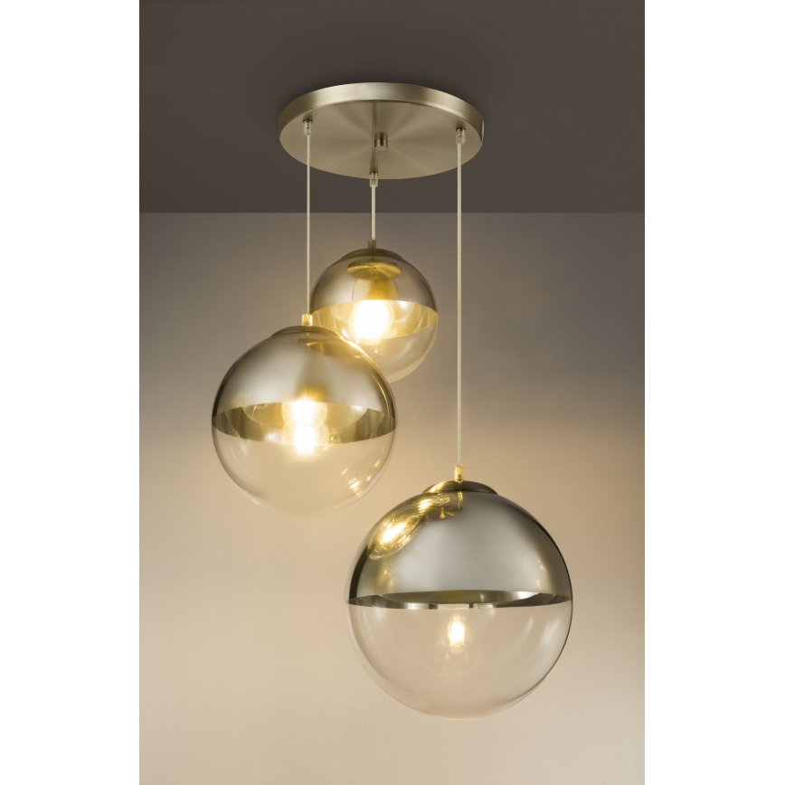 Globo - Kattokruunu johdossa 3xE27/40W/230V halkaisija 51 cm