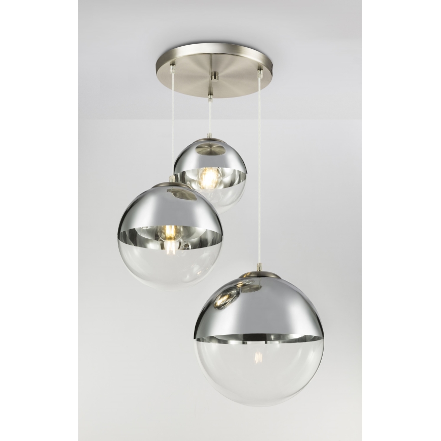 Globo - Kattokruunu johdossa 3xE27/40W/230V halkaisija 51 cm
