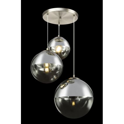 Globo - Kattokruunu johdossa 3xE27/40W/230V halkaisija 51 cm