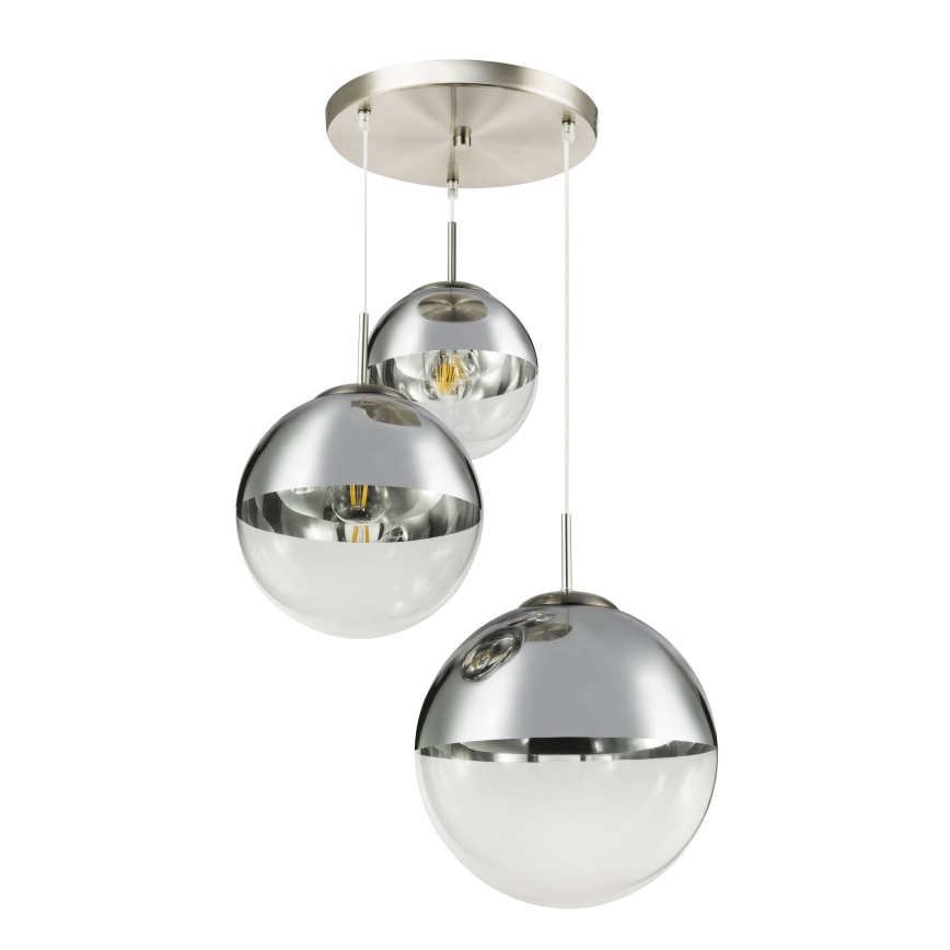 Globo - Kattokruunu johdossa 3xE27/40W/230V halkaisija 51 cm