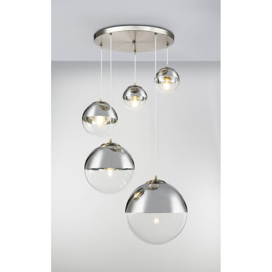 Globo - Kattokruunu johdossa 5xE27/60W/230V halkaisija 65 cm