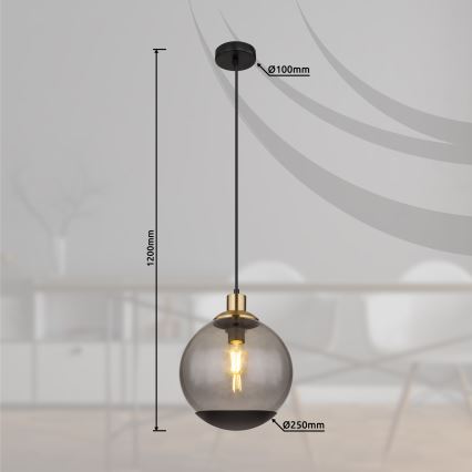 Globo - Kattokruunu johdossa 1xE27/40W/230V
