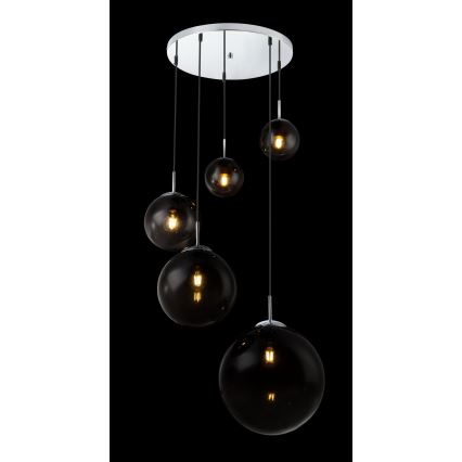 Globo - Kattokruunu johdossa 5xE27/40W/230V halkaisija 65 cm