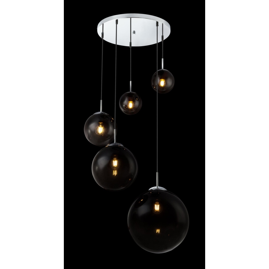 Globo - Kattokruunu johdossa 5xE27/40W/230V halkaisija 65 cm