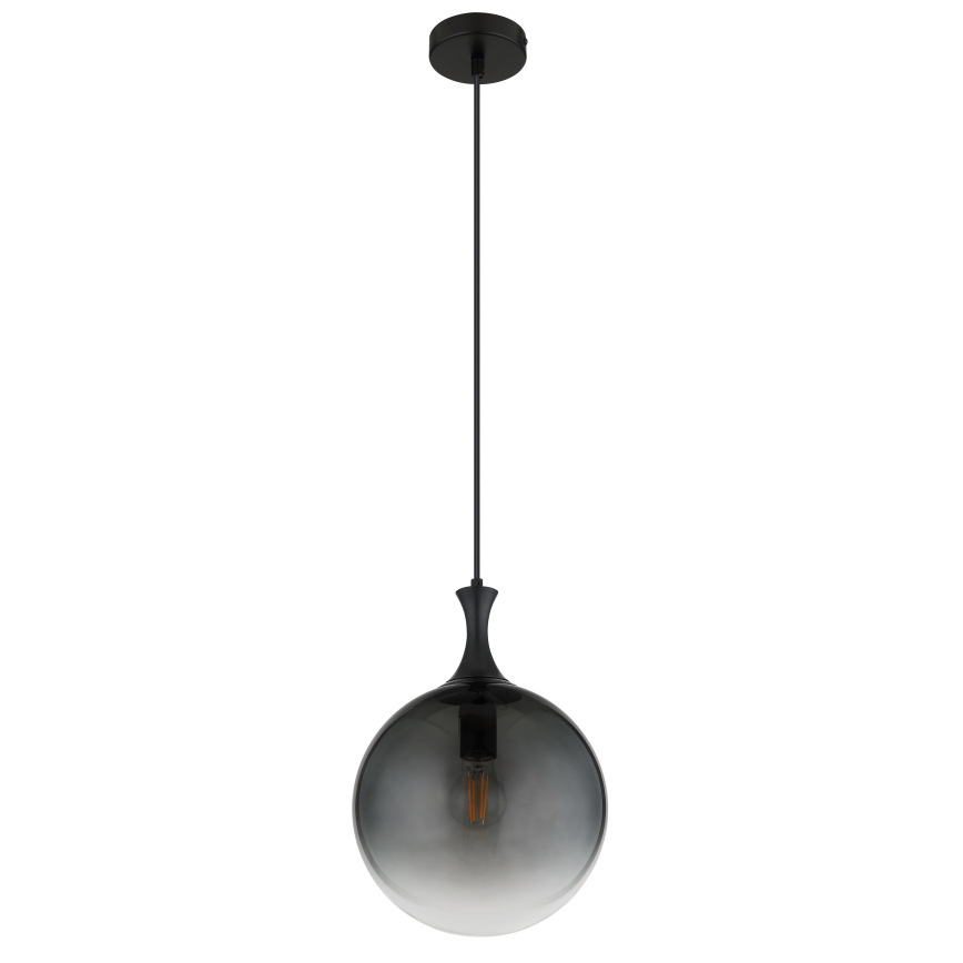 Globo - Kattokruunu johdossa 1xE27/10W/230V halkaisija 25 cm musta