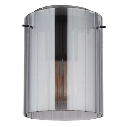 Globo - Kattovalo 1xE27/40W/230V halkaisija 18 cm harmaa