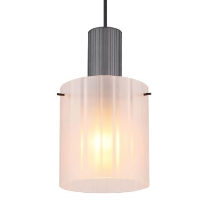 Globo - Kattokruunu johdossa 1xE27/40W/230V halkaisija 18 cm valkoinen