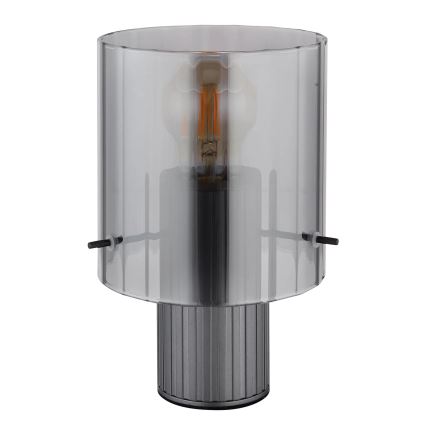 Globo - Pöytävalaisin 1xE27/40W/230V halkaisija 14 cm harmaa