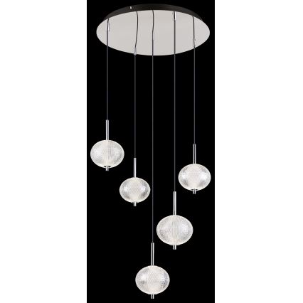 Globo - LED-kattokruunu johdossa 5xLED/6,6W/230V 3000/4500/6500K