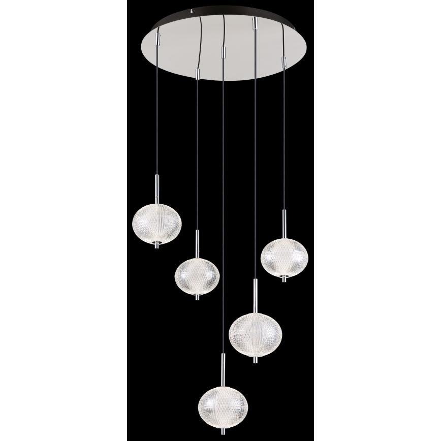 Globo - LED-kattokruunu johdossa 5xLED/6,6W/230V 3000/4500/6500K