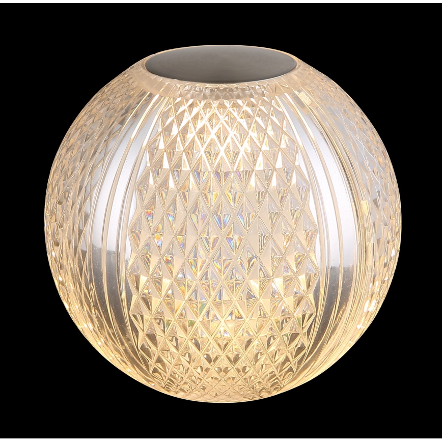 Globo - Himmennettävä LED-kosketuspöytävalaisin LED/2W/5V 1200 mAh USB läpinäkyvä