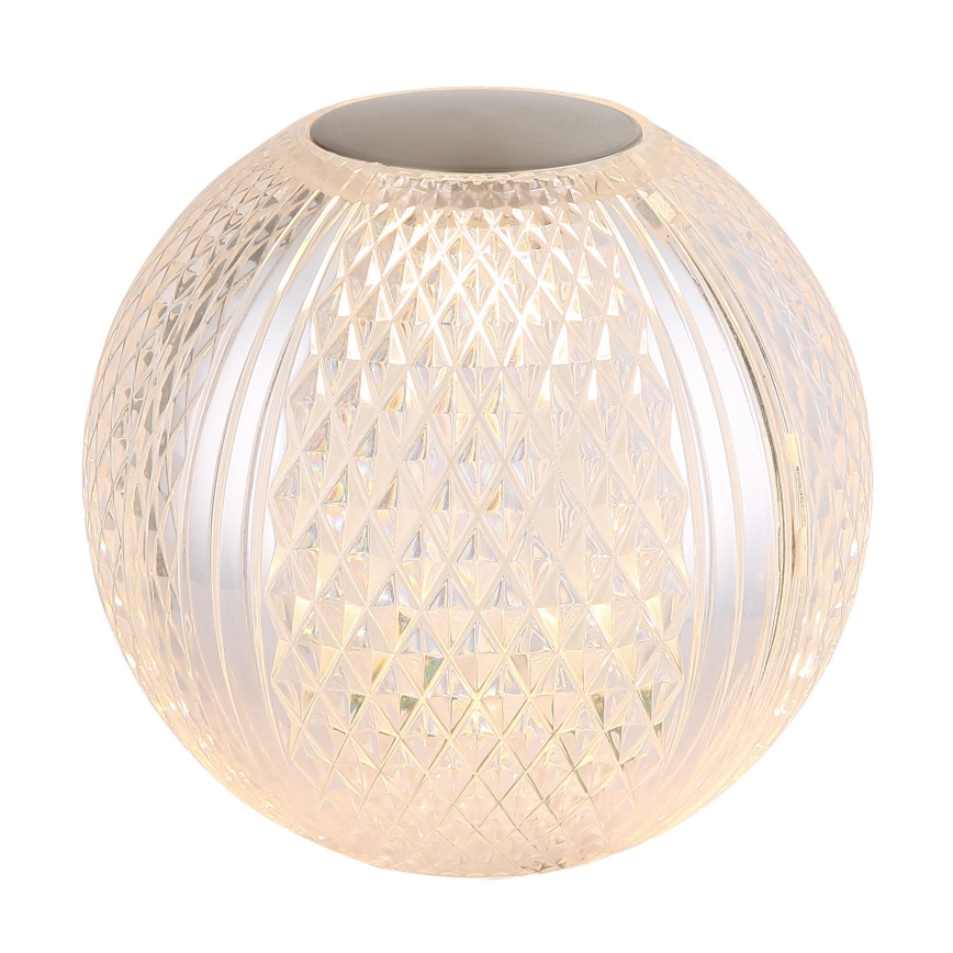 Globo - Himmennettävä LED-kosketuspöytävalaisin LED/2W/5V 1200 mAh USB läpinäkyvä