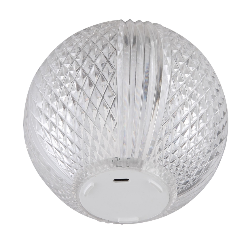 Globo - Himmennettävä LED-kosketuspöytävalaisin LED/2W/5V 1200 mAh USB läpinäkyvä
