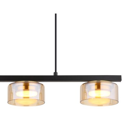 Globo - LED-kattokruunu johdossa 3xGX53/6W/230V savuinen/ruskea