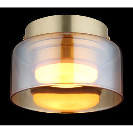 Globo - LED-kattovalaisin 1xGX53/6W/230V halkaisija 13 cm savuinen/ruskea