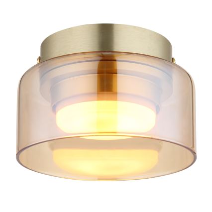 Globo - LED-kattovalaisin 1xGX53/6W/230V halkaisija 13 cm savuinen/ruskea