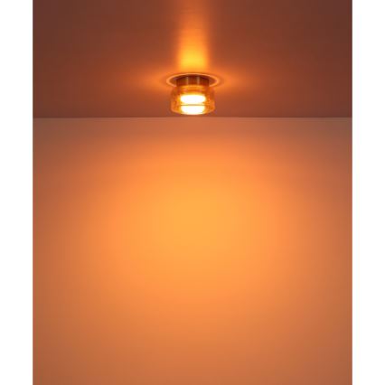 Globo - LED-kattovalaisin 1xGX53/6W/230V halkaisija 13 cm savuinen/ruskea