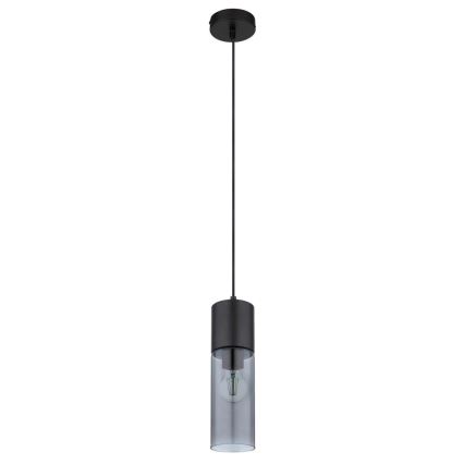 Globo - Kattokruunu johdossa 1xE27/25W/230V halkaisija 10,5 cm musta
