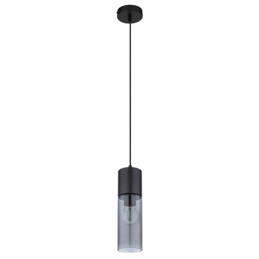 Globo - Kattokruunu johdossa 1xE27/25W/230V halkaisija 10,5 cm musta